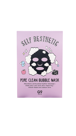 *G9SKIN* Self aesthetic Pore clean Bubble mask 5 Piezas
